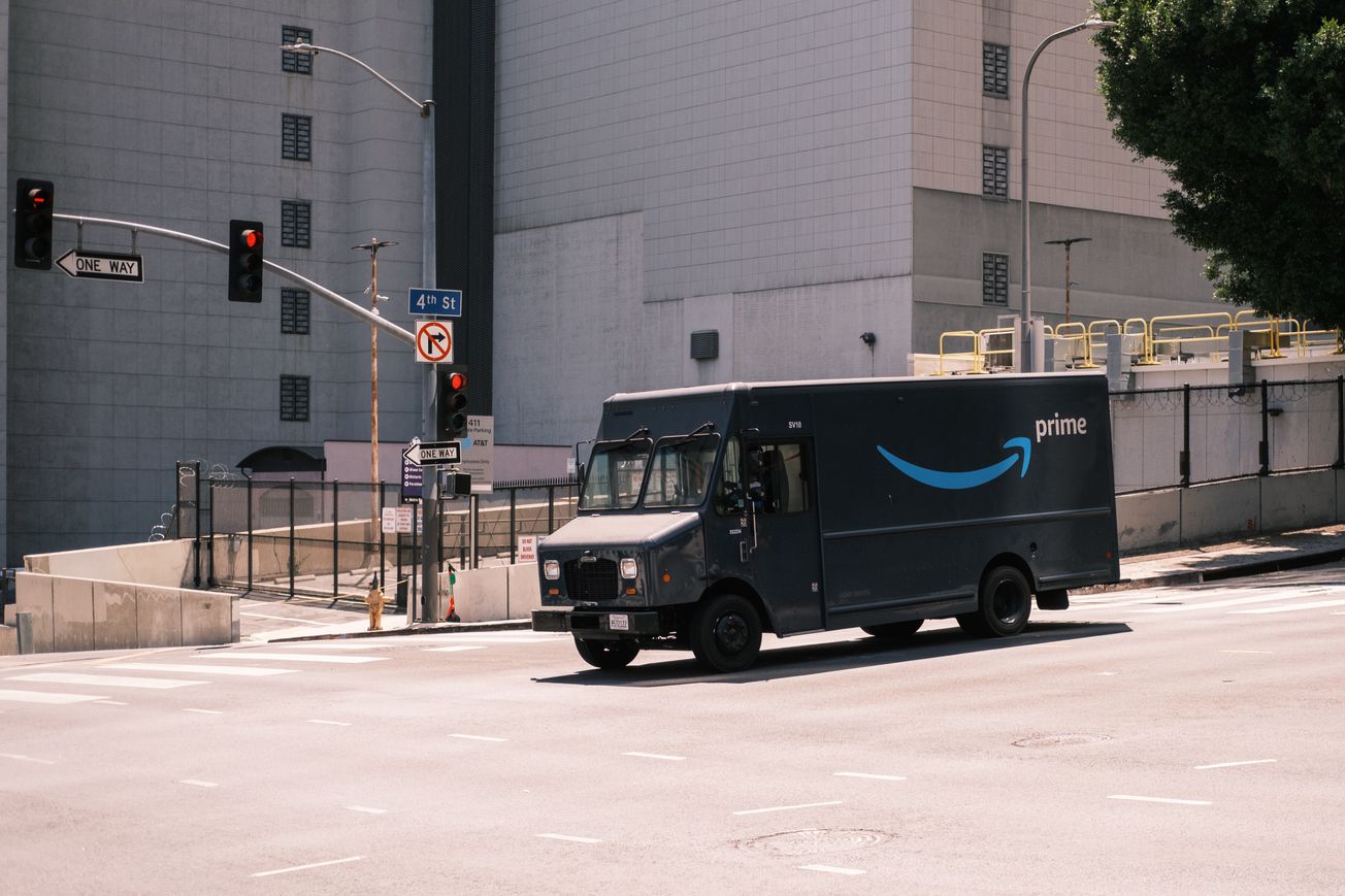 Amazon reports slowing sales growth and indicates slowdown may continue.
